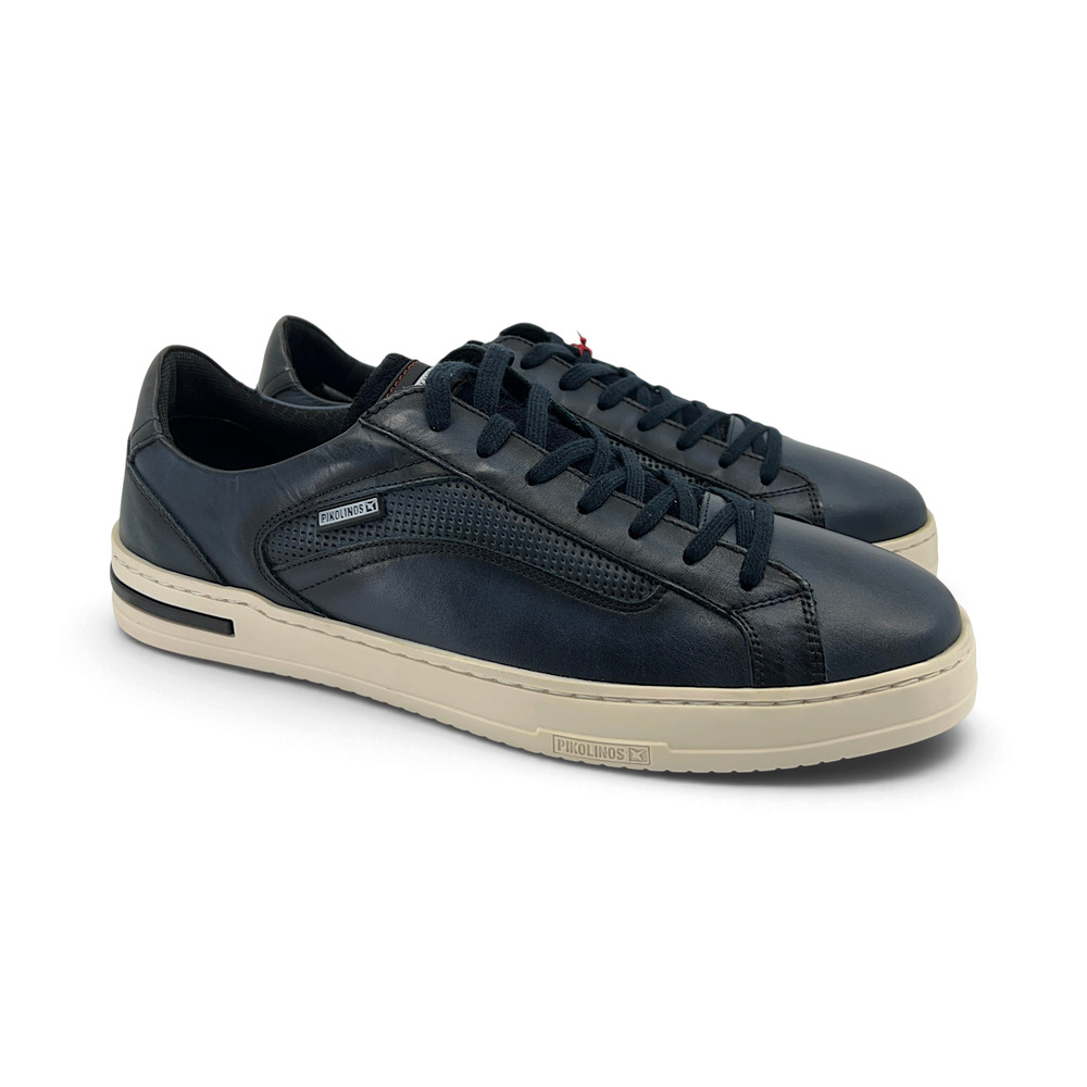 Pikolinos Xativa Leather Sneakers Men's EU 44 US 10.5 Blue Perforated